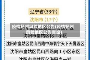 疫情扬州风险地区公告(疫情扬州风险地区公告查询)