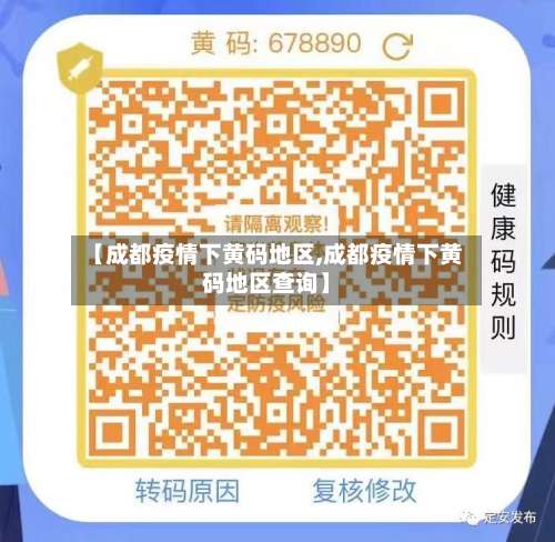【成都疫情下黄码地区,成都疫情下黄码地区查询】-第2张图片