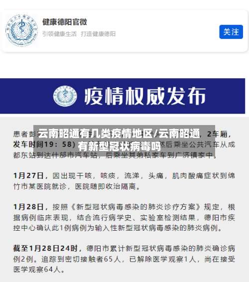 云南昭通有几类疫情地区/云南昭通有新型冠状病毒吗-第1张图片