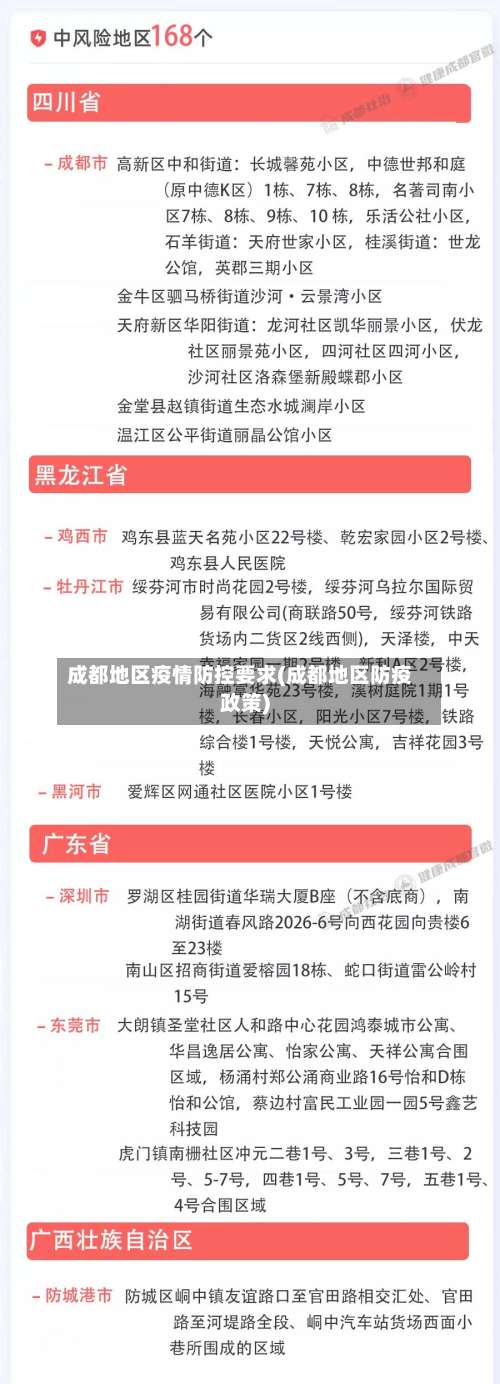 成都地区疫情防控要求(成都地区防疫政策)-第2张图片